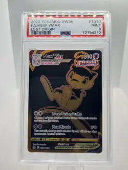 2022 POKEMON GAME SWSH #TG30 FA MEW VMAX LOST ORIGIN PSA 9 MINT NINTENDO HOLO - Image 2