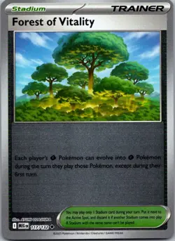 Forest of Vitality Reverse Holo Uncommon 117/132 ME01 Mega Evolution Pokemon Car - Image 1