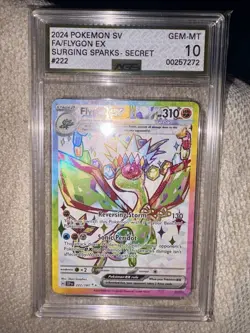 2024 Pokemon SV Flygon EX Surging Sparks Secret #222 GEM-MT 10 - Image 1