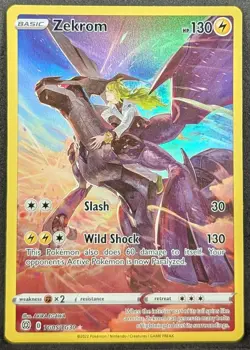 Zekrom 2022 Pokemon TCG Holo #TG05/TG30 Brilliant Stars Trainer Gallery - Image 1
