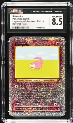 POKEMON CGC 8.5 Slowpoke 93/110 2002 Legendary Collection Reverse Holo *4100 - Image 1