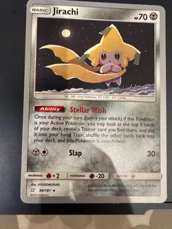 Pokemon TCG Jirachi Sun & Moon - Team Up 99/181 TCG WORLD CHAMPIONSHIP 2019 - Image 1