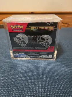 Pokemon Mega Evolutions ENHANCED Booster Box Factory Sealed with Acrylic case - Image 2