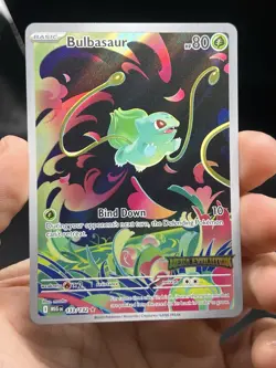 Bulbasaur Illustration Rare 133/132 Pokemon Mega Evolution English Stamped NM - Image 3