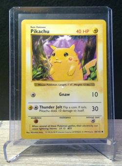 ⚡ Pokemon TCG Pikachu Red Cheeks 58/102 Shadowless Base Set 1999 LP/NM ⚡ - Image 3