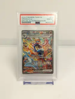 Greninja ex 214/167 Twilight Masquerade PSA 10 Graded Pokemon Card SIR - Image 1