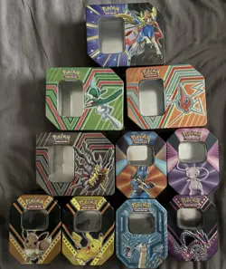Pokemon TCG - Lot of 10x Empty Card Tins - Image 1