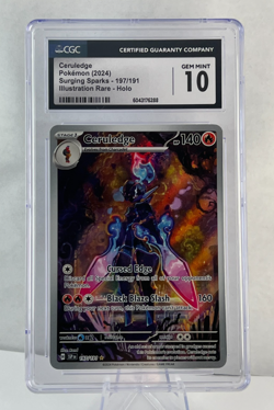 CERULEDGE 197 Pokemon Card 2024 Surging Sparks IR CGC 10 - Image 1