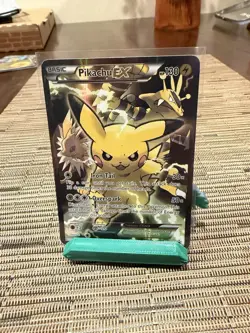 Pikachu EX XY124 Black Star Promo 2016 Holo Pokemon Card TCG - Image 1