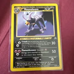 Pokemon Card: Houndoom 23/75 Neo Discovery Vintage Rare! - Image 1