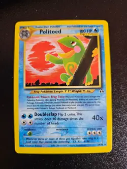 Pokemon TCG Card - Politoed 27/75 Neo Discovery Rare Vintage - Image 1
