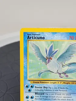 Articuno Pokemon Card Non Holo Rare Vintage Trading Card Fossil Set 2/62 WOTC - Image 3