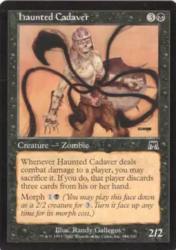 4X HAUNTED CADAVER 154/350 ONSLAUGHT MTG MAGIC LP X4 (yourdeckbuilder) - Image 1