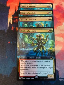 MTG Edge of Eternities Biotech Specialist Extended Art x 4 - Image 1