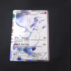 Reshiram - Black and White 113/114 Ultra Rare Full Art Pokemon TCG HP Heavy Play - Image 1
