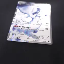 Reshiram - Black and White 113/114 Ultra Rare Full Art Pokemon TCG HP Heavy Play - Image 2