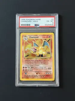 Charizard Holo - 4/102 - Base Set Vintage WOTC Pokemon Card - PSA 6 - Image 1
