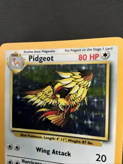 Pokemon TCG Pidgeot 08/64 Jungle Holo NM (No Set Symbol) - Image 2