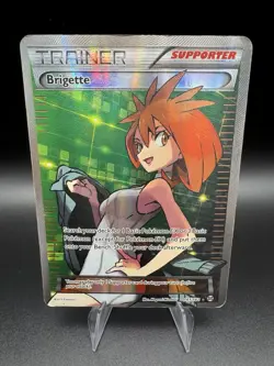 Brigette Full Art Trainer 161/162 Pokemon XY Breakthrough Ultra Rare Holo 2015 - Image 1