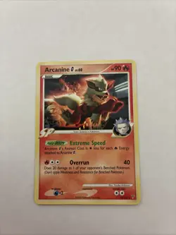 2009 Pokemon Platinum Supreme Victors Arcanine G Lv. 60 Base Rare With Cyrus - Image 1