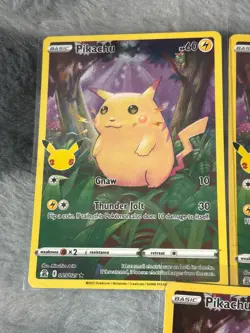 Pikachu Pokemon Celebrations Lot of 7 NM Full Arts Rare Holo - Image 3