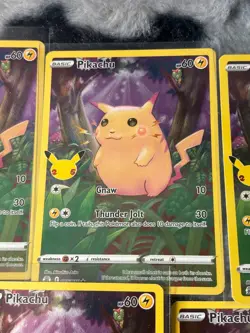 Pikachu Pokemon Celebrations Lot of 7 NM Full Arts Rare Holo - Image 5