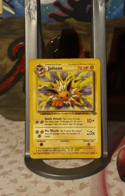 Jolteon 20/64 Jungle Non-Holo Pokemon TCG HP/DMG Rare Vintage Fast Shipping - Image 1