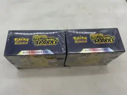 Pokemon TCG Scarlet & Violet Surging Sparks Elite Trainer Box Sealed Lot of 2x - Image 1
