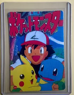 ASH PIKACHU WINK Vending Machine Prism Sticker 2000 - Pokemon Holo Foil NM - Image 2