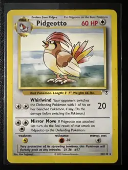 Pidgeotto 34/110 Legendary Collection Non Holo Pokemon Never Played - Image 1