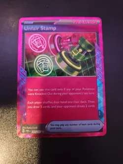 Unfair Stamp Twilight Masquerade Holo Pokemon 165/167 Sv06 - Image 1