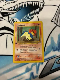 🌟 Pokemon Cyndaquil 61/105 Neo Destiny Regular 1st Edition NM 🌟 - Image 1