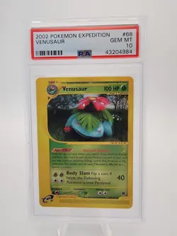 Pokemon - Venusaur - Expedition Base Set - 68/165 - Rare - PSA 10 Gem Mint - Image 5