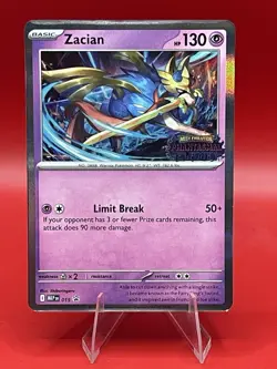 Pokemon TCG Zacian 015 LP Phantasmal flames Prerelease promo - Image 1