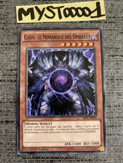 Carte Yu-gi-oh Caius Le Monarque Des Ombres SR01-FR004 1st Francais Occasion - Image 1
