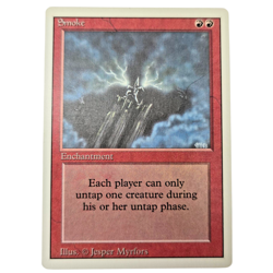 MTG Smoke Revised 3ED Rare Red Enchantment Magic the Gathering Single Card - Image 1
