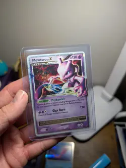 Mewtwo LV.X DP28 Diamond & Pearl Black Star Promo Holo Pokemon Card MP - Image 1