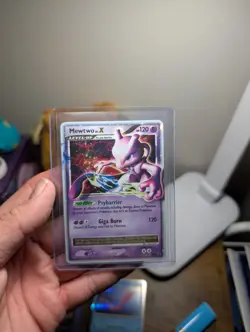 Mewtwo LV.X DP28 Diamond & Pearl Black Star Promo Holo Pokemon Card MP - Image 2
