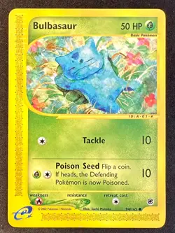 Bulbasaur 94/165 2002 Expedition Pokemon Card TCG WOTC Vintage Non Holo - Mp - Image 1