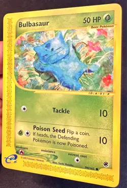 Bulbasaur 94/165 2002 Expedition Pokemon Card TCG WOTC Vintage Non Holo - Mp - Image 2