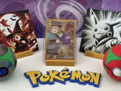 Pokemon TCG Destined Rivals Team Rocket's English Crobat EX Gold Card 242/182 - Image 1