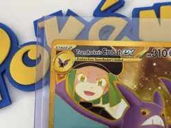 Pokemon TCG Destined Rivals Team Rocket's English Crobat EX Gold Card 242/182 - Image 4