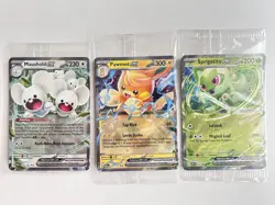 Sprigatito Ex SVP 087, Pawmot Ex 073/197, Maushold Ex 155/182 Promo cards Sealed - Image 1