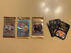 HARRY POTTER TRADING CARD GAME LOT/3 SEALED PACKS/1OPEN PACK - Image 1