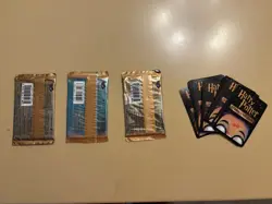 HARRY POTTER TRADING CARD GAME LOT/3 SEALED PACKS/1OPEN PACK - Image 2
