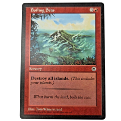 MTG Boiling Seas Portal POR Uncommon Red Sorcery Destroy Islands Magic Gathering - Image 1