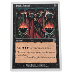 MTG Dark Ritual Deckmasters DKM Common Black Instant Magic the Gathering - Image 1