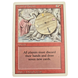 MTG Wheel of Fortune Revised 3ED Rare Red Sorcery LP Magic the Gathering - Image 1