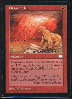 1997 MTG Magic Firestorm Weatherlight FRENCH vf fr Orage de feu aquilon francais - Image 1