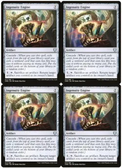 MTG Ingenuity Engine x4 Commander Legends Uncommon NM Playset - Image 1